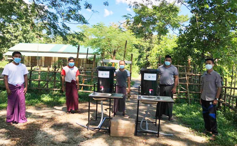 လက်ဆေးဘေစင် ဖြန့်ဝေ